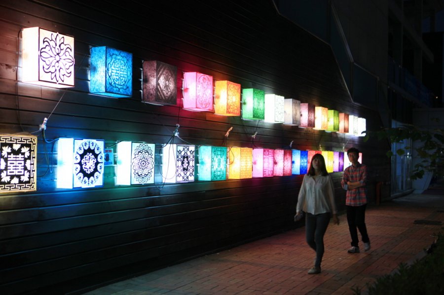 제17회 원주한지문화제 현장 사진(야간)